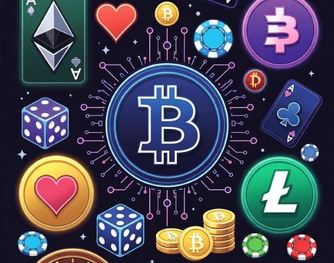 blockchain icons and casino elements - Stake Schweiz: How Swiss Players Are Redefining Luck in Crypto Casinos